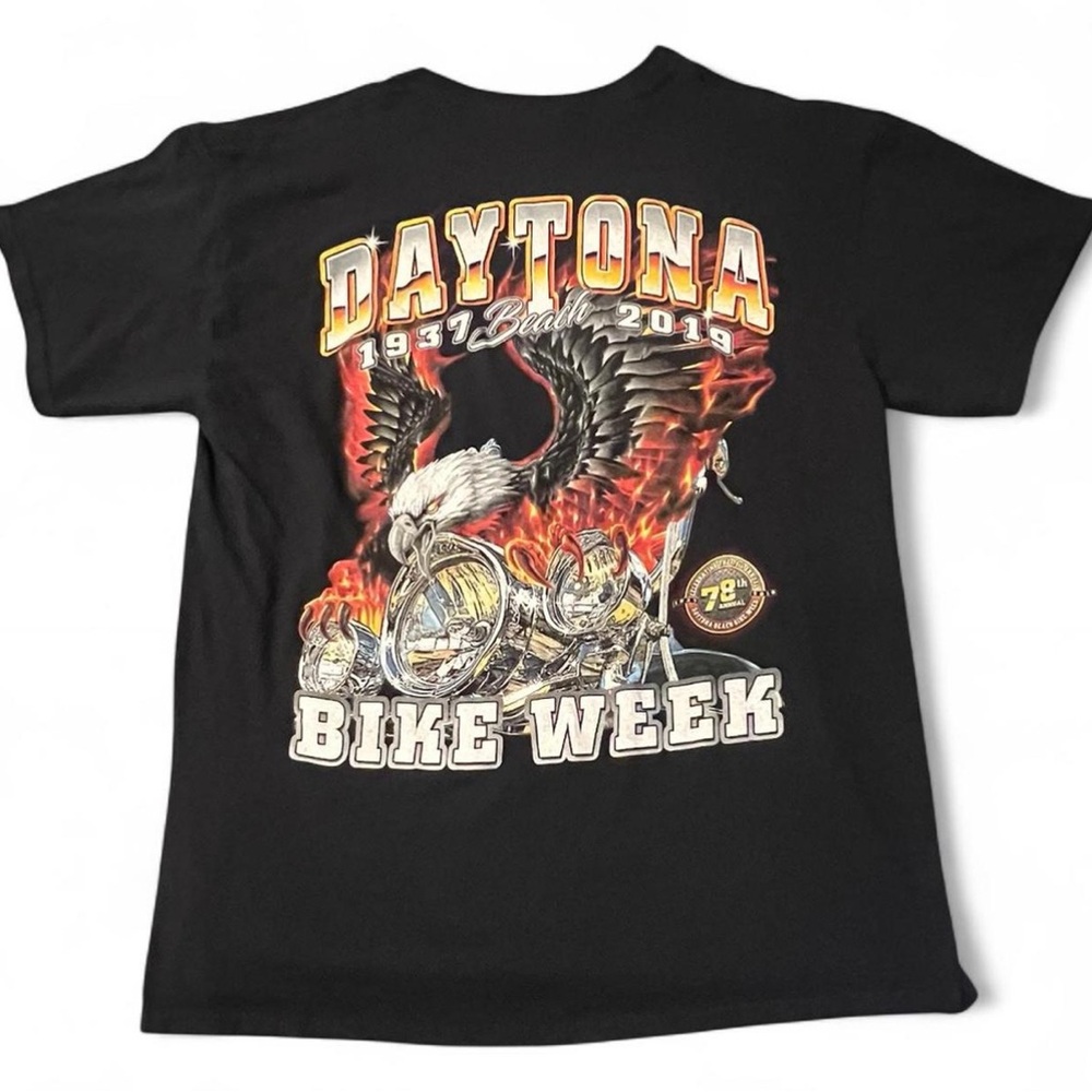 Daytona Bike Week 2019 Black Biker graphic T-Shirt